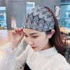 Elegant For Girls Wash Face Wide Side Mesh Lace Headband Leaves Korean Head Wrap Women Hairbands