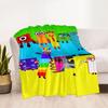 Numberblocks Blanket Soft Warm Cozy Suitable for Office Office Chair Seaside Four Seasons Multipurpose Digital Print