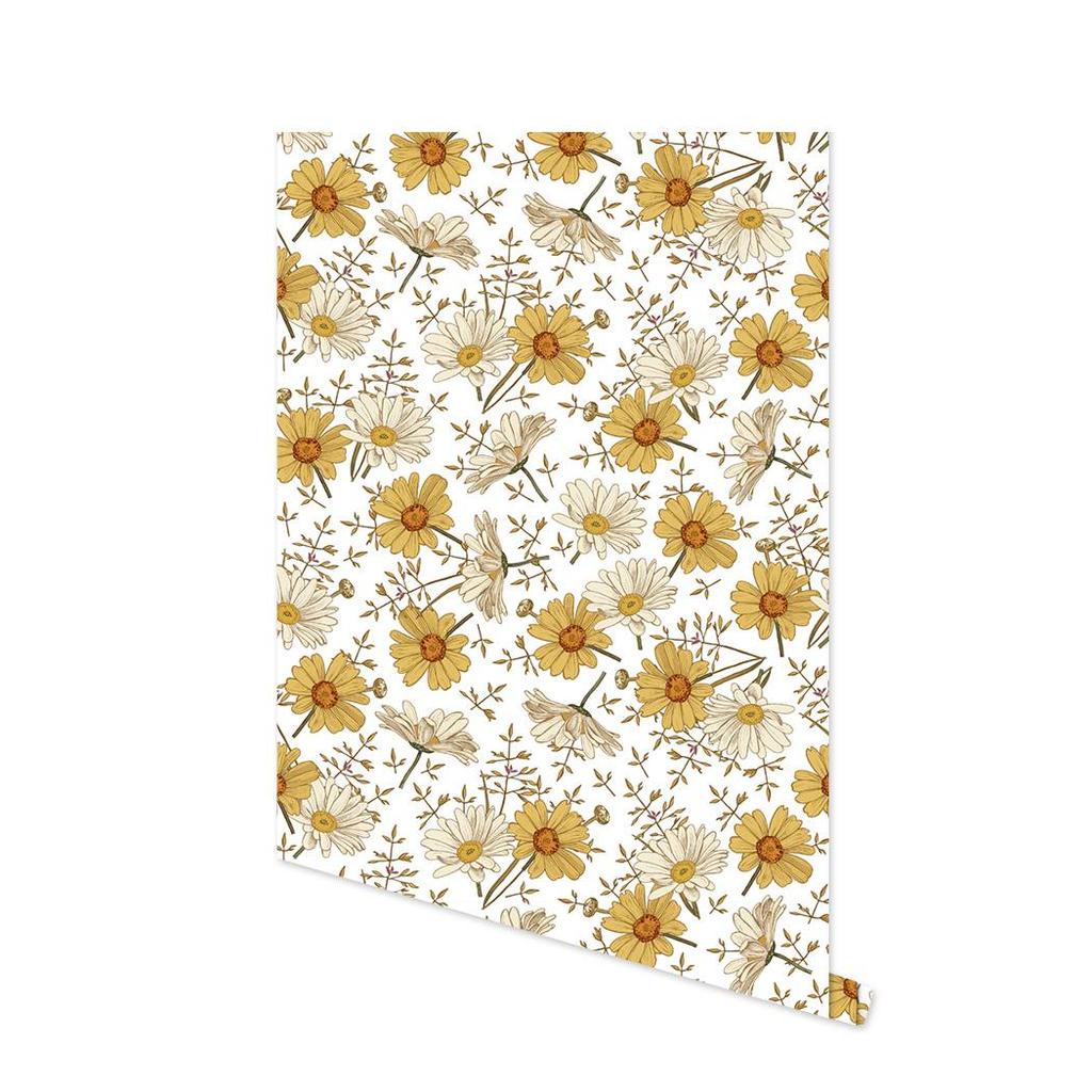 Birds Tree Flower Self-Adhesive Wallpaper Floral Vintage Peel and Stick Removable Wallpaper Wall Stickers for Wall Home Decor