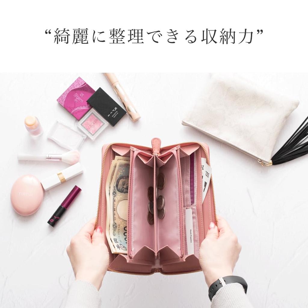 Hush Puppies long wallet with a round zipper and gradient Handcrafted with this stylish wallet is perfect for women and Its large capacity and