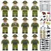 12 Stück Militärserie Vietnamesischer Dschungelsoldat Figuren Bausteine