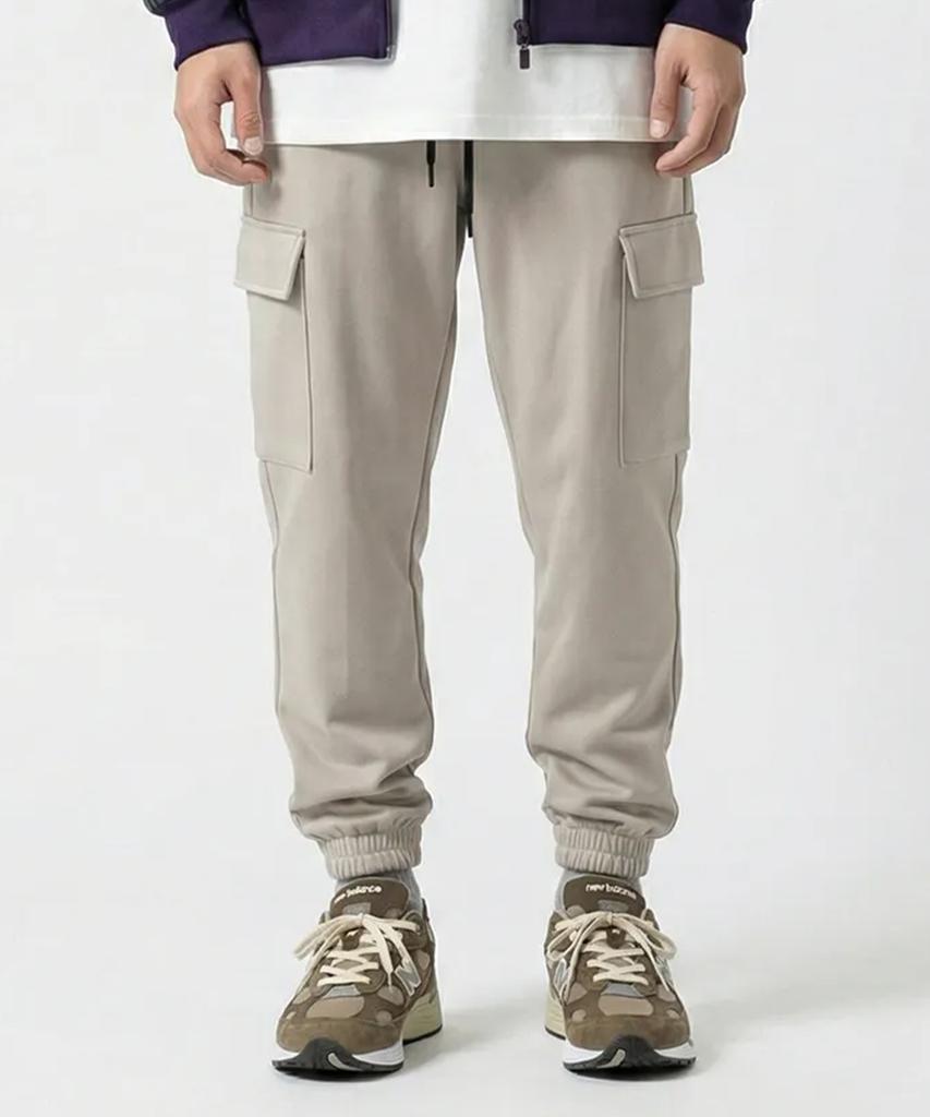 SEVENSELAH Minimal Standard Cargo Jogger Slacks Sand Beige