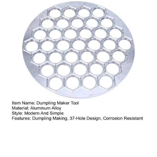 Aluminum Dumpling Ravioli Maker 37-Cavity Multi-Function Pasta Mold for Wonton Steamed Buns Dishwasher Safe Essential Kitchen Tool for Homemade Pasta