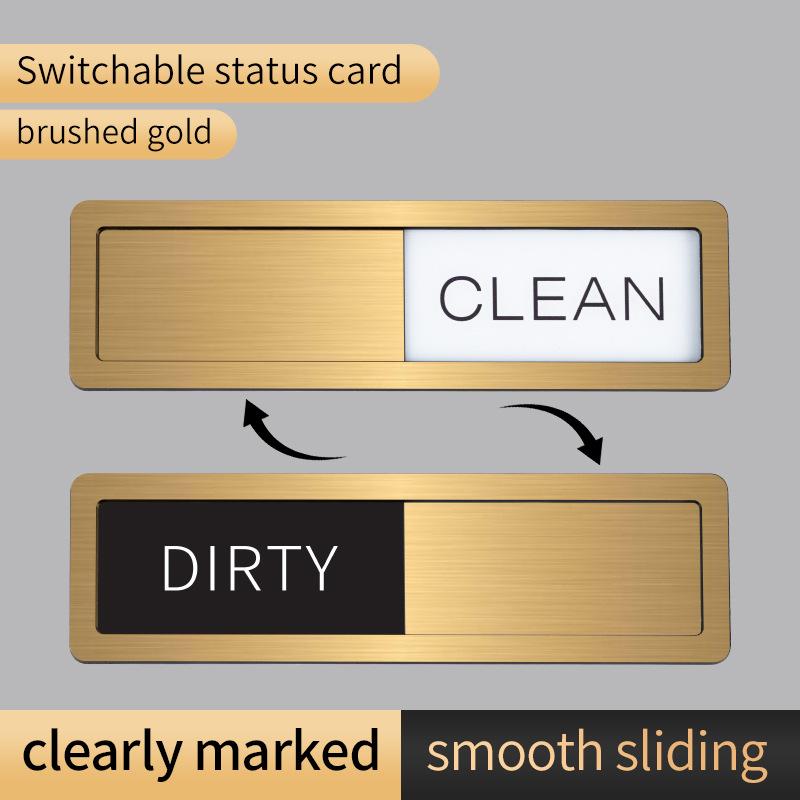 Dishwasher Magnet Sliding Sign Indicator for Clean and Dirty Status Dishwasher Door Attachment Durable and Easy To Use Sliding Design