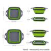 Silicone Folding Drainer Basket Portable Kitchen Strainer Fruit Vegetable Washing Folding Drainer Kitchenware Drain Device GLW01