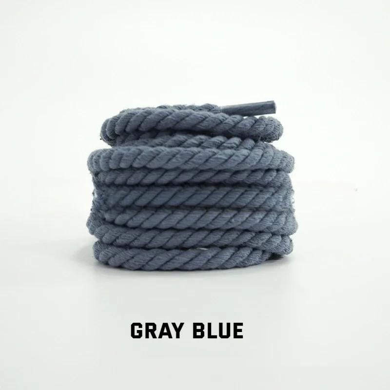 1 pár nových kulatých tkaniček do bot 0,6 cm silnější bavlněné tkaničky kroucené tkaničky do tenisek bot boty tkaničky pro boty pro AF1/AJ1