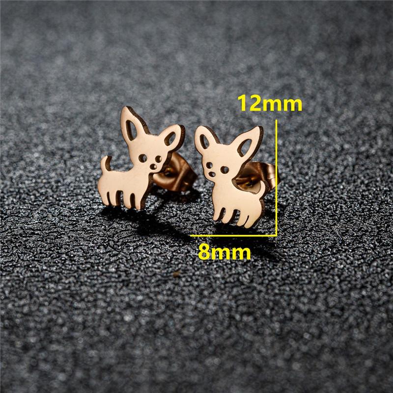 Arrival Chihuahua Dog Earrings for Women Cute Dachshund Studs Animal Earings Love My Pet Jewelry Party Pendientes