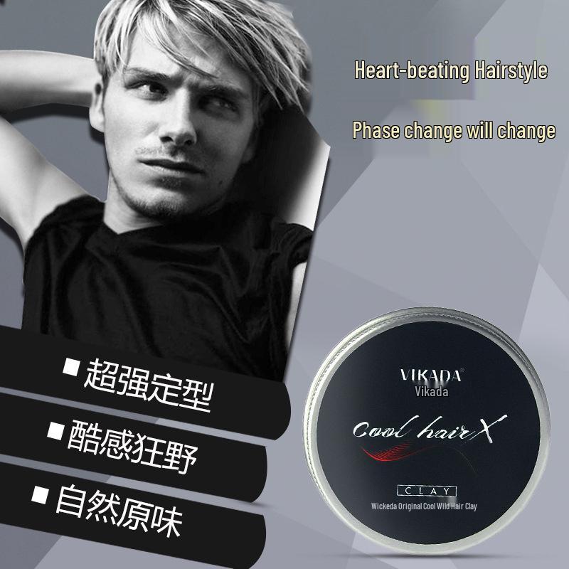 Wickeda Original Long-lasting Matte Hair Clay - Fluffy Styling & Shaping Wax for Men