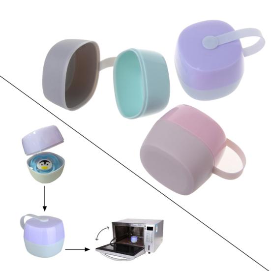 Dual Color Draagbare Baby Baby Fopspeen Tepel Cradle Case Houder Opbergdoos