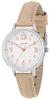 Muted Color 10 ATM Water Waterproof Strap Simple Easy To Suitable for Pastel Beige J-AXIS Women's Watch, Strap, Resistant, Nickel-Free Plating,