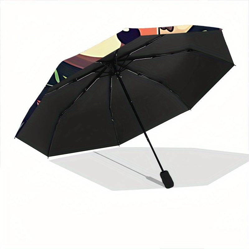 1pc Autumn Fox Automatic Opening and Closing Folding - A Good Choice for Gifts, Fashionable and Convenient Umbrella With Cute Cartoon Charac
