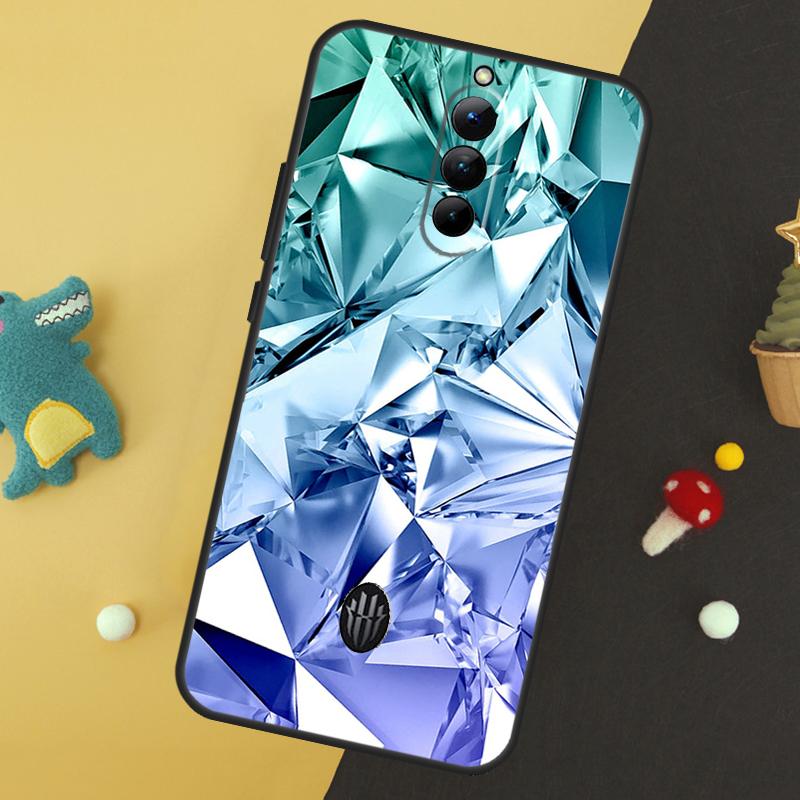 Crystal Diamond Pattern Phone Case For ZTE Nubia Red Magic 9 8 8S Pro Plus 5S 6R 5G 6 7 6S 7S Pro Protective Cover