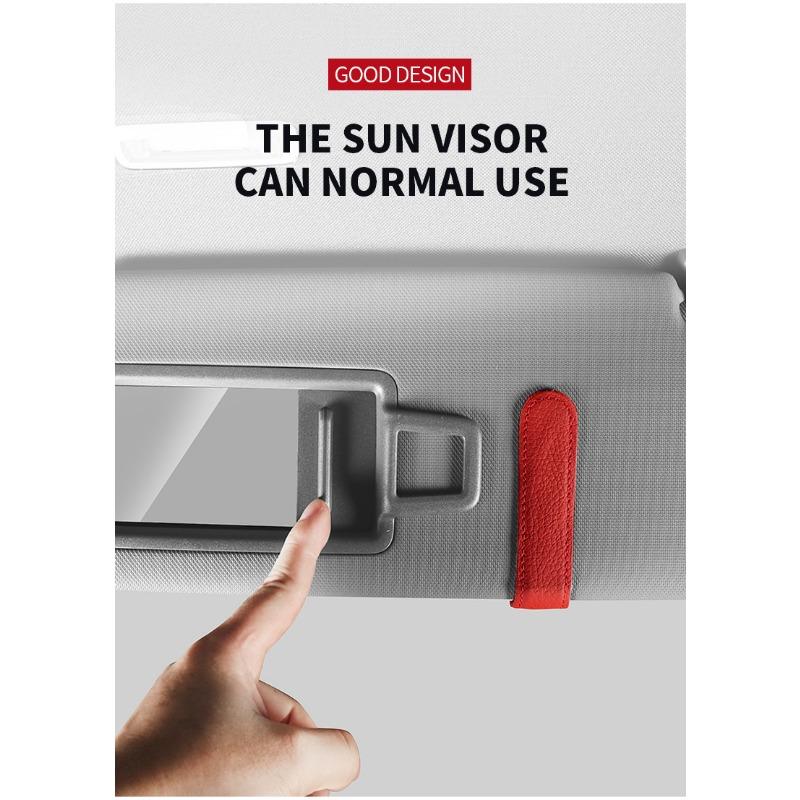 Porta Óculos de Sol para Quebra-Sol de Carro Clipe para Óculos Porta Cartão Suporte para Bilhetes Para Porsche Boxster Cayenne Panamera Macan Cayman 911 918 996 917 991