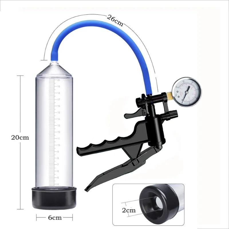 Penis Pump Cock Enlargement for Men Glans Sucking Extender Male Masturbator Medical Exerciser Erotic Sex Toys Adults Shop