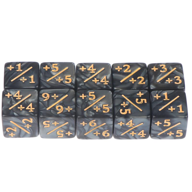 10Pcs Dnd Plus1 Minus1 Dice Set D&D Positive Negative Magic Gathering Token Game Accessories