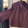 Kort Lange Mouw Dames Veelzijdig Mode Casual Effen Kleur Opstaande Kraag Los Jasje Top