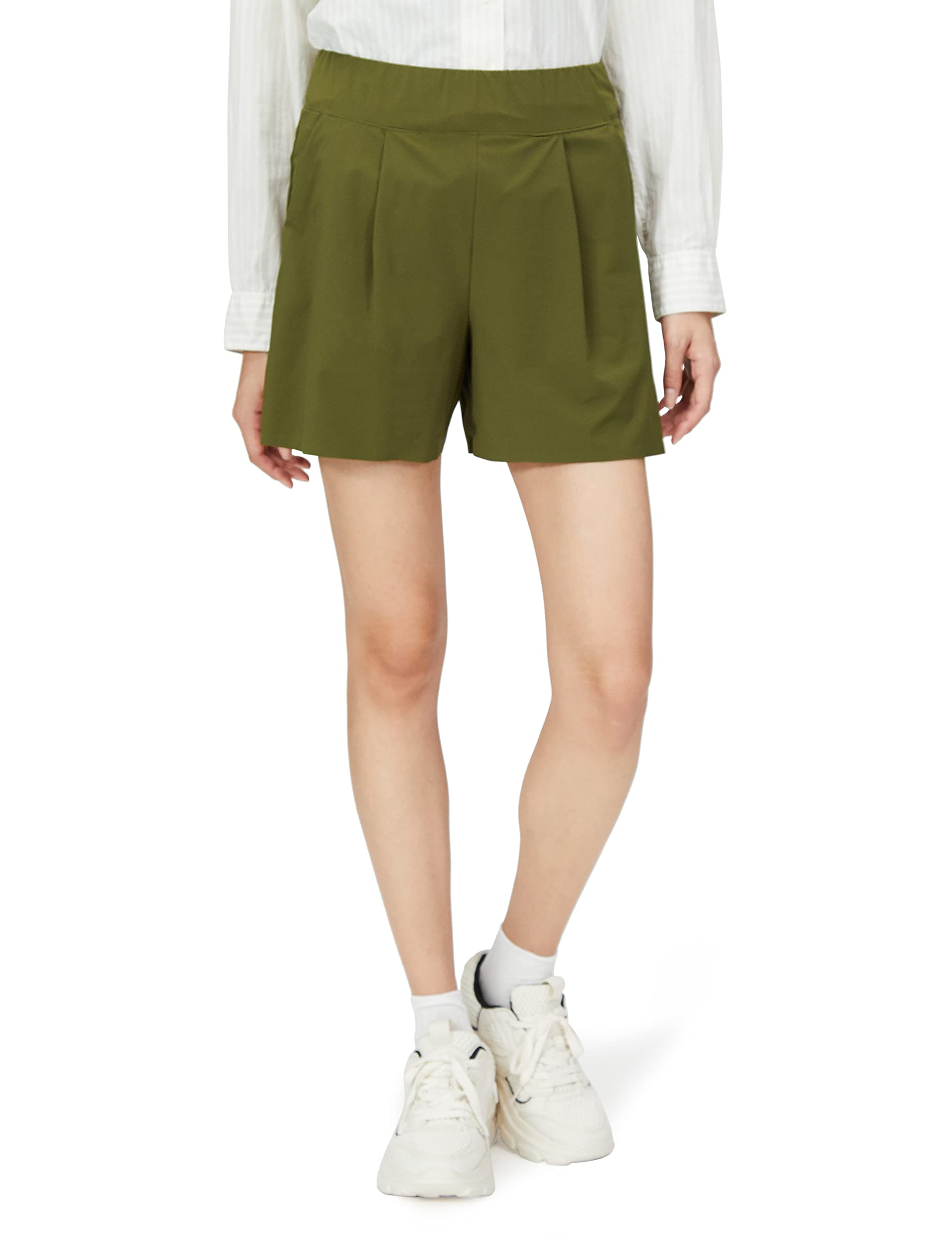 

Short Pants Danskin Allegro Short Water Repellent Stretch UV Care DC421351 Deep Olive M [Danskin] Women s