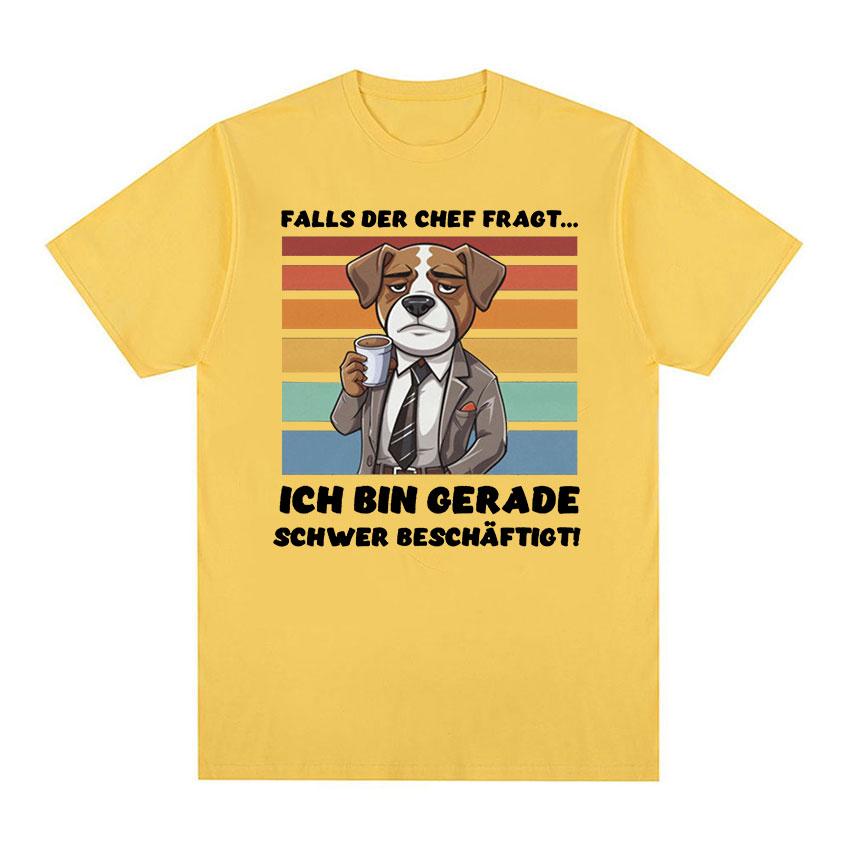 

Футболка с забавным мемом «Офисная собака», мужская ретро-мода, высококачественные футболки, унисекс, повседневная футболка большого размера из 100% хлопка, летние топы