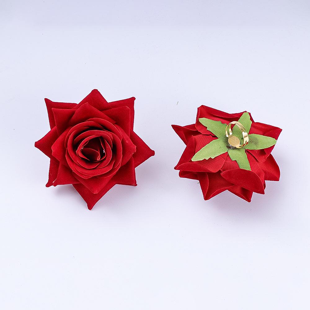 

Синьцзянский танец Набор цветочных украшений для волос: Цветы на палец, голову, руку и шляпу для сценического выступления Diameter 6.5cm