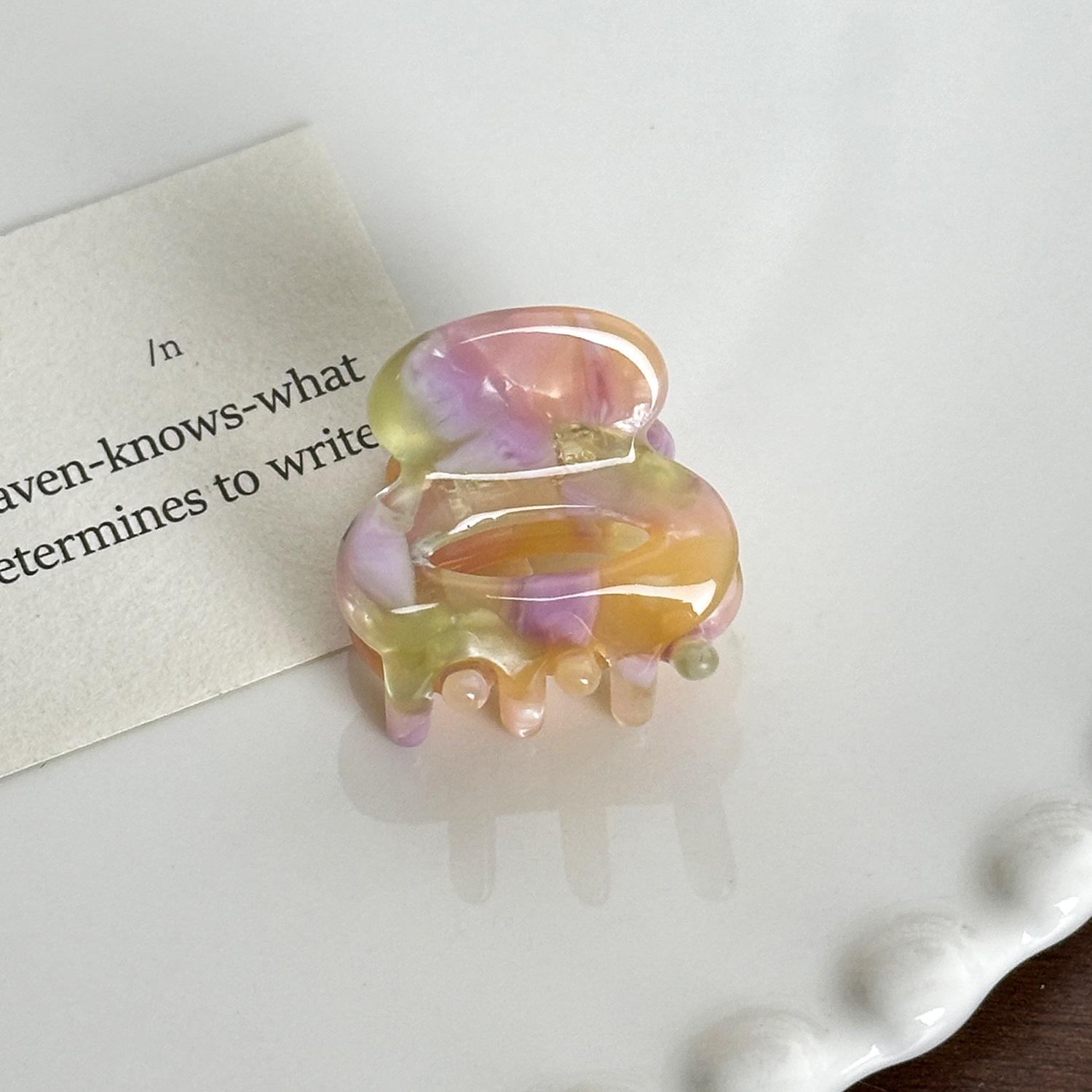 

Adorable Geometric Hair Claws In Vibrant Colors For Fashionable Hair Womens Pink Green