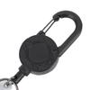 Retractable Keychain Stainless Steel Wire and ABS Magnetic Good Load Bearing 1mm Thick Multitool Buckle Badge Holder