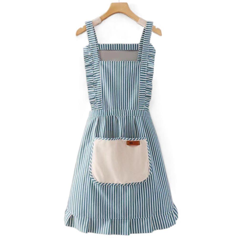 New Adjustable Apron Oilproof Sleeveless Kitchen Apron Can Wipe Hands with Pockets Cooking Apron Unisex