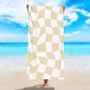 Large Beach Towel For Women Men Wavy Plaid Bath Towel Oversized Quick Dry Sand Free Swimming Pool Travel Shower Blanket