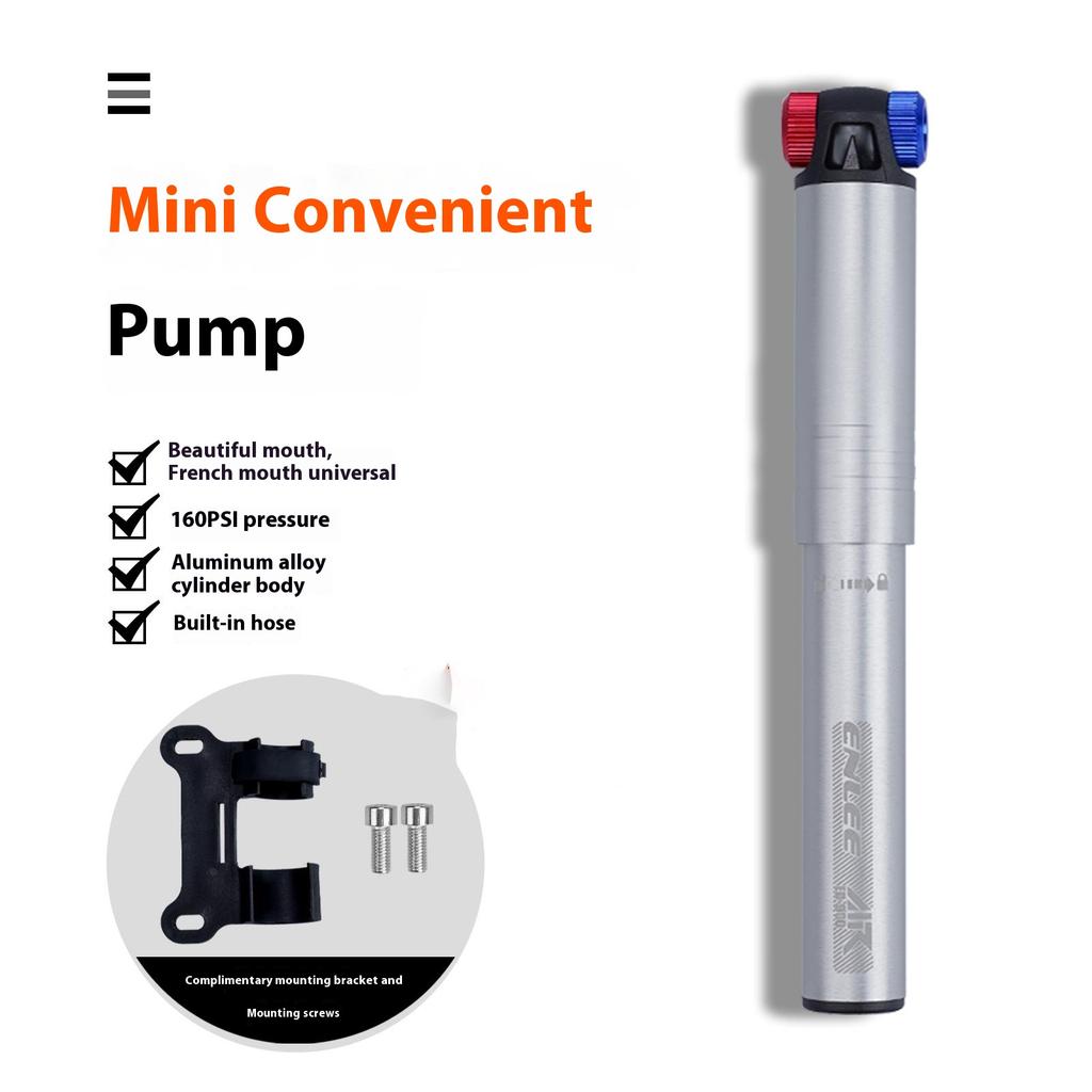 ENLEE ED-900 Portable Bicycle Tire Pump Mini Aluminum Alloy Bike Air Inflator