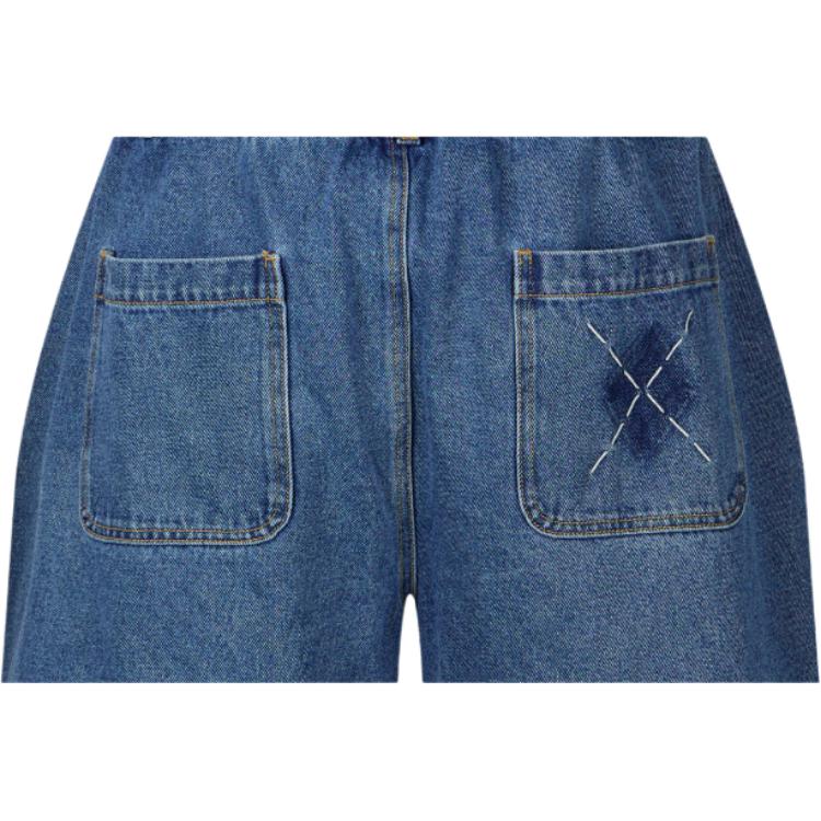 New Era FW25 Logo Loose Straight Leg Denim Shorts Unisex Shorts 14726448