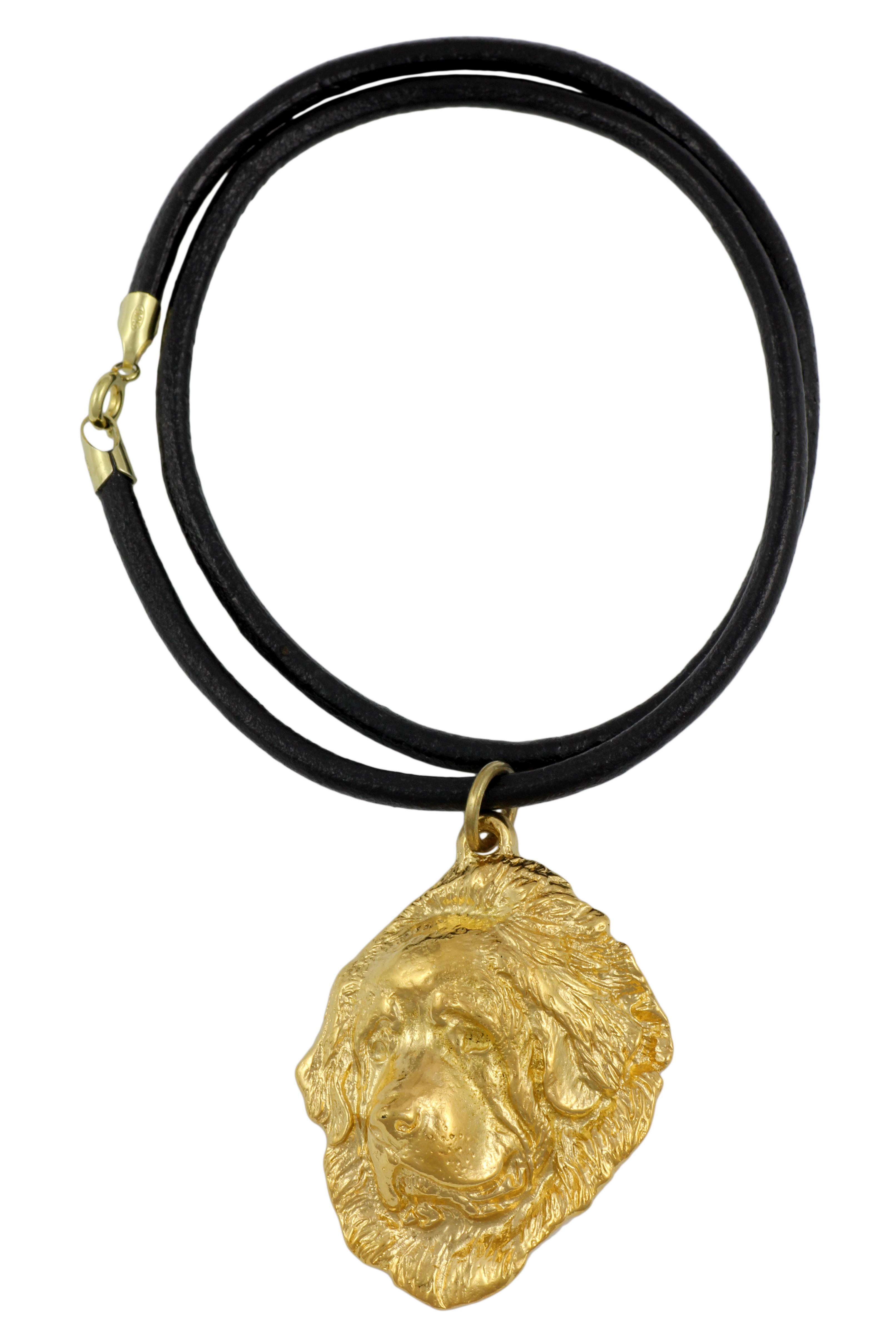 

Tibetan Mastiff, Do khyi - necklace with a dog in a gift box, gold-plated pendant for a dog lover, striking jewelry by Art-Dog