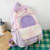 Children's Schoolbags  Elementary School Students  Junior High School Girls  High School Students Splicing Backpacks