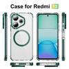 For Xiaomi Redmi 13 4G/5G Clear Phone Case with Lens Kickstand Cover Magnetic Case