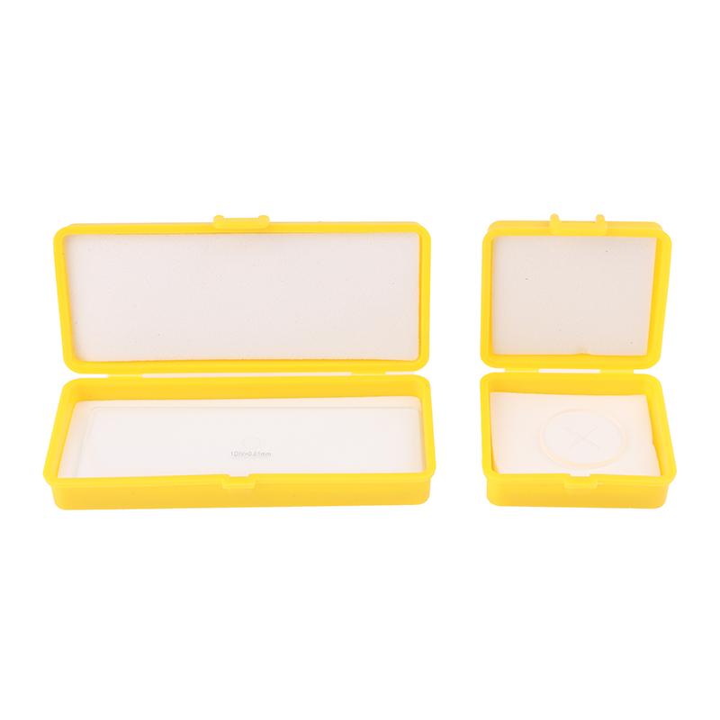 Micrómetro Ocular Diámetro 19Mm Vidrio Óptico Regla Cruzada Retículo Para Microscopio Biológico 23.2Mm Ocular Div 1 0.1 0.05 0.2 Mm