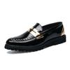 Luxury Brand Men's Shiny Leather Shoes Soft Soles Comfortable Loafers Versatile Commuting Shoes Men's Business Casual Shoes