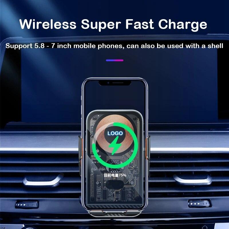 Pro BMW řady 5 6 G30 G31 G38 G32 6GT Bezdrátová nabíječka mobilního telefonu do auta Držák pro GPS navigaci 12,3palcová základna s pevnou obrazovkou