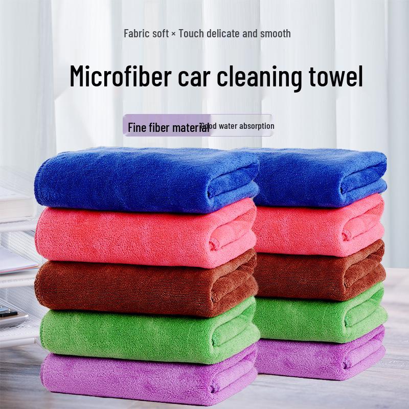 Polyester-Nylon Microfiber Car Cleaning Cloth 40x60cm, 420g Soft, Absorbent Towel