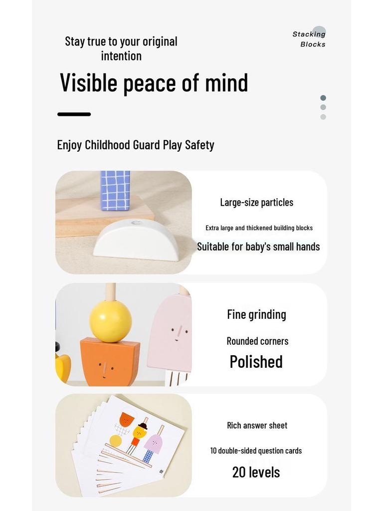 Toddler Creative Interlocking Building Blocks with Large Pieces - Shape & Picture Matching Early Education Toys