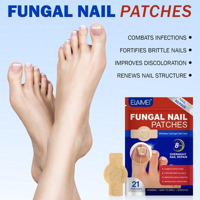 Zehennagelpilz Patch Wasserdichte Nagelreparaturpflaster Nagel Eingewachsen Korrekturaufkleber Verfärbter Beschädigter Nagel Fußpflege Werkzeug