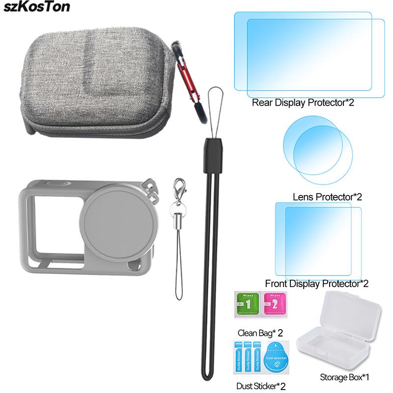 Case for DJI Osmo Action 6 Silicone Cover With Lens Protective Cap Anti-scratch Protector Shell Accessories