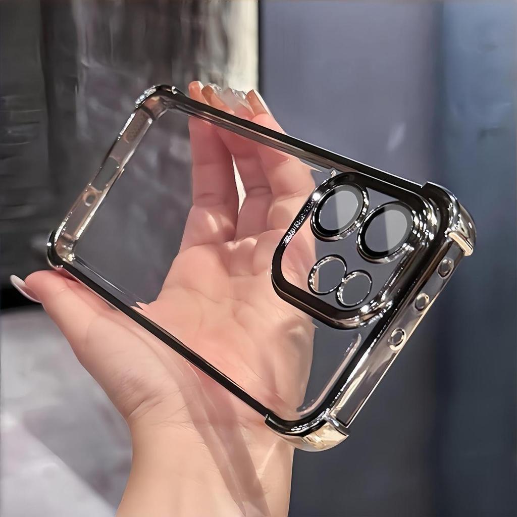 For OPPO Reno 15F 15FS 5G Case Clear Luxury For Magsafe Bracket Plating Protective Back Case For OPPO Reno 15FS 15F Shell Bumper