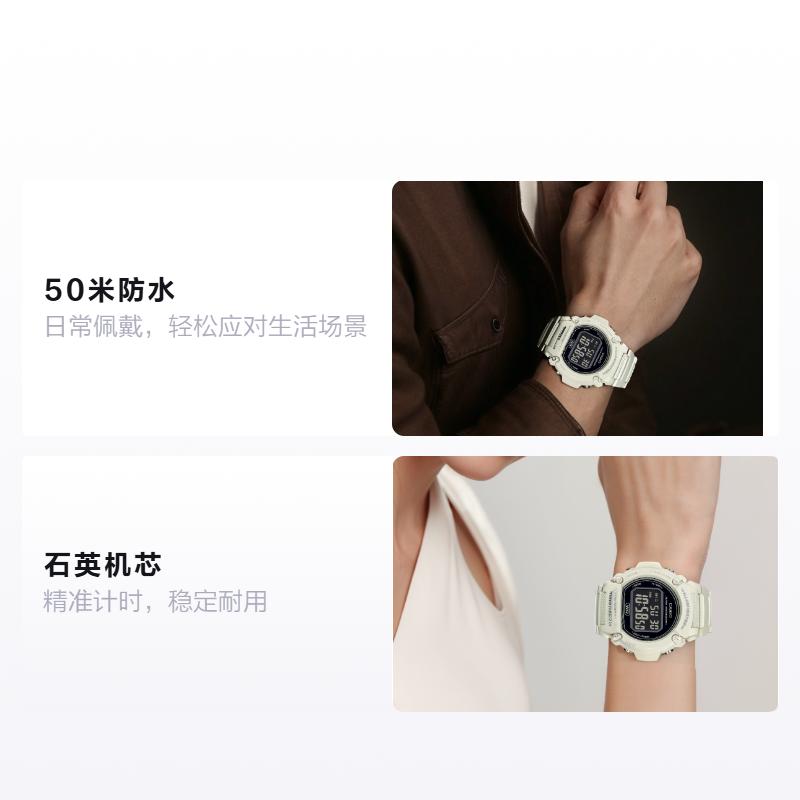 CASIO STANDARD series 50 meters waterproof Quartz resin strap unisex black dial W-219HC-8BV чёрный