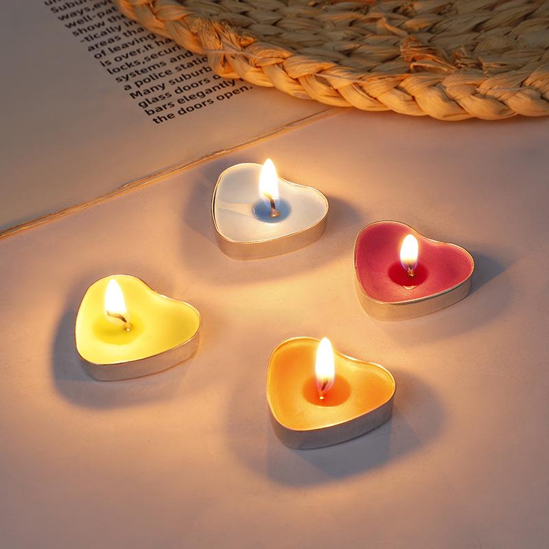Heart-Shaped DIY Candle Set - 2-Hour Tealight for Valentine's, Proposal, or Birthday