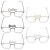 New Fashion Portable Metal Eyeglasses Frame Optical Glasses Square Glasses Spectacles