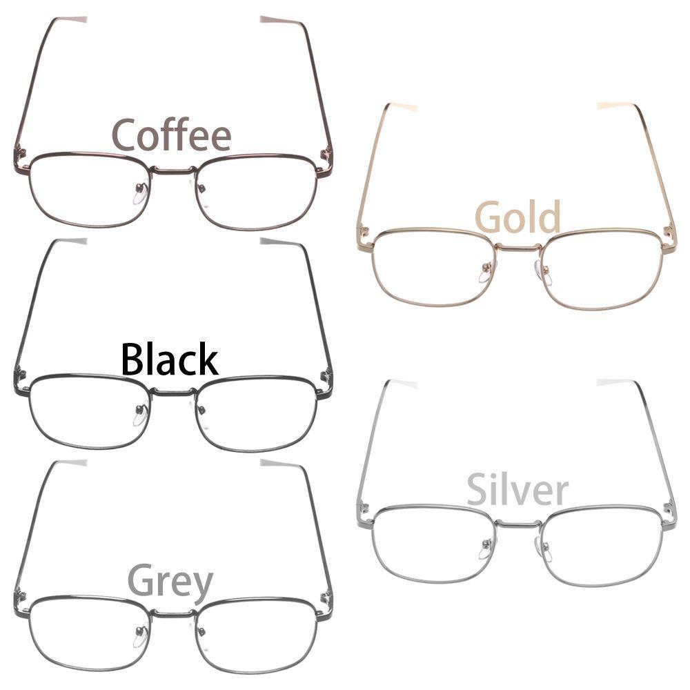 New Fashion Portable Metal Eyeglasses Frame Optical Glasses Square Glasses Spectacles
