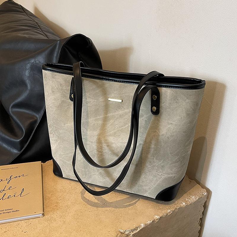 Premium Commuter Tote Bag Fashionable Versatile Big Bag Women's 2 New College Students Class Shoulder Bag
