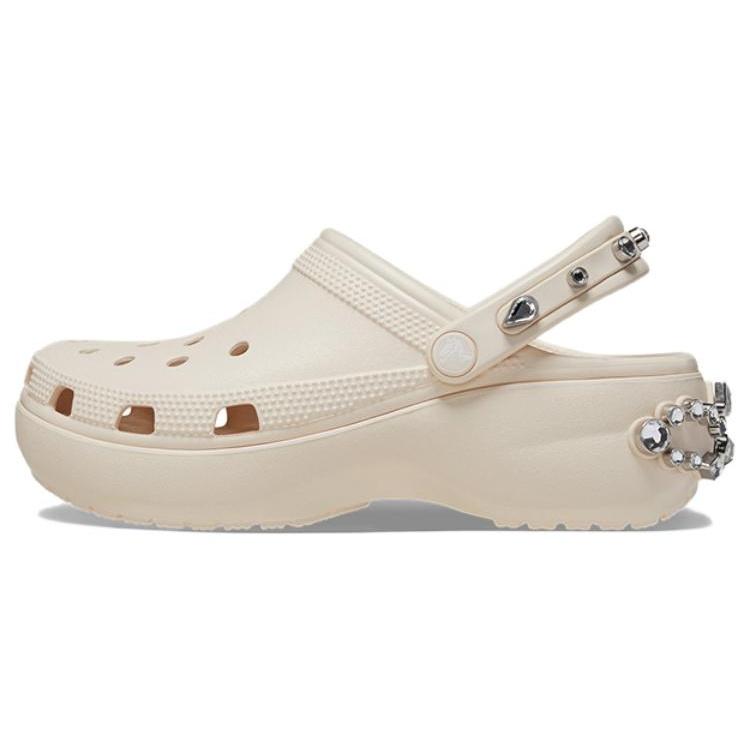 (WMNS) Crocs Classic Platform Tiara Clogs Beige Women s 209685-0WW EU 37-38