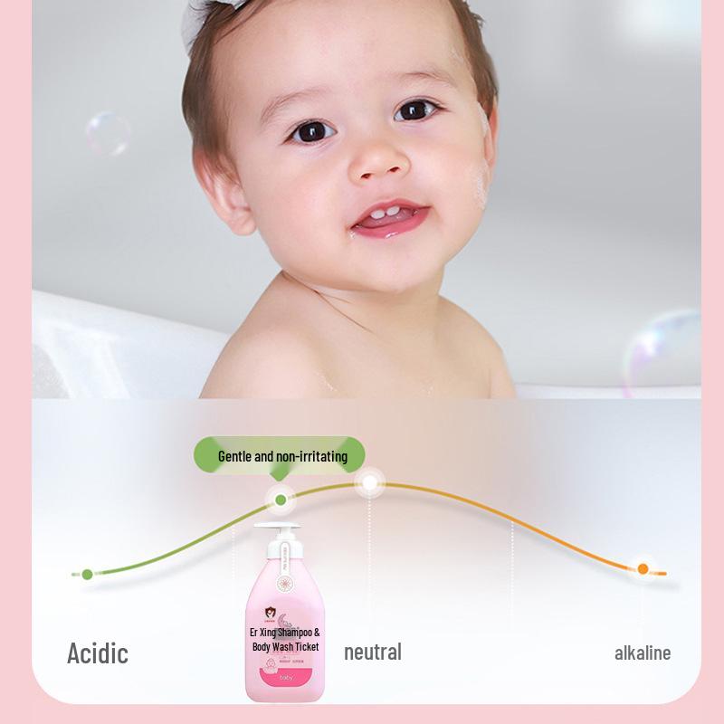 Rui Ya Kids 2-in-1 Shampoo & Body Wash - Moisturizing and Hydrating for Tender Skin