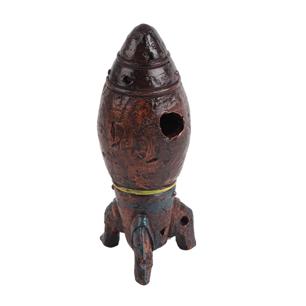 Malá dekorace jaderné hlavice s graffiti a jadernými logy, pryskyřičná kostra, dekorace bomby