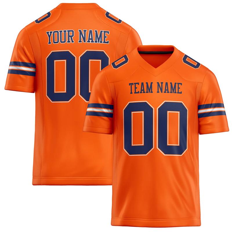 Camiseta de Rugby Personalizada con Nombre y Número del Equipo, Personalizable, DIY, Cuello en V, Naranja, Camiseta Deportiva para Hombre, Holgada, Secado Rápido