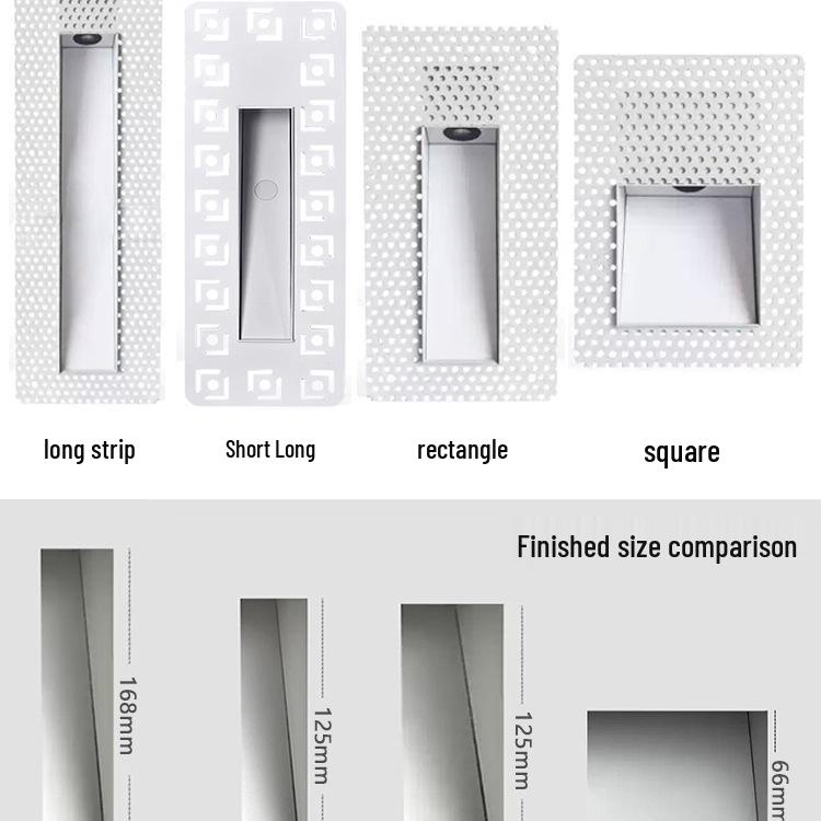 Recessed Frameless LED Stair and Corridor Light